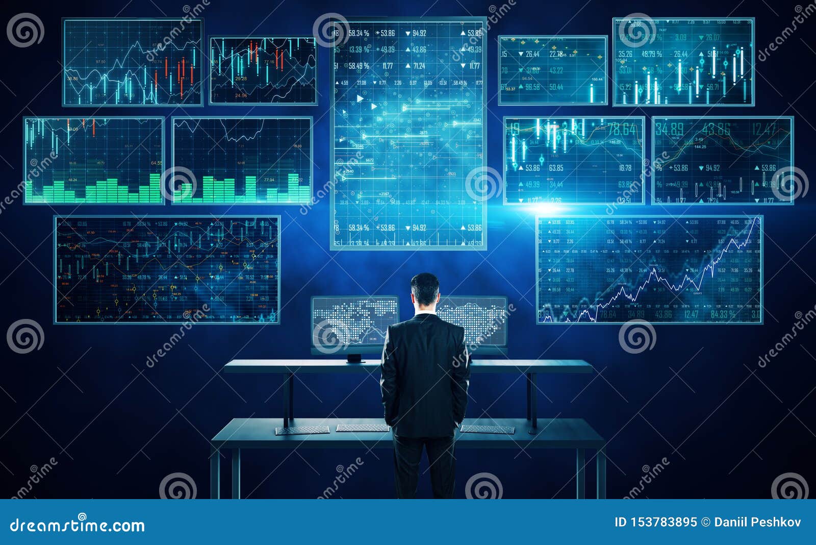 Hud And Stats Concept Stock Image Image Of Binary Futuristic