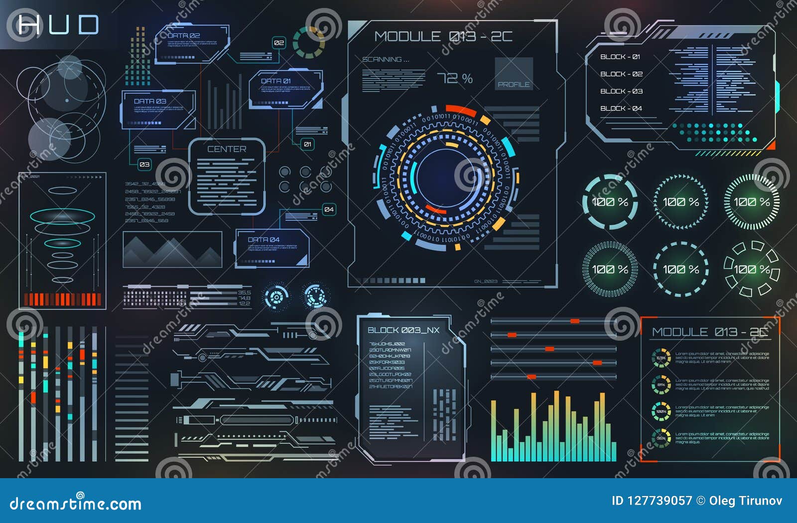 hud and ui set s, sci fi futuristic user interface, tech and science 