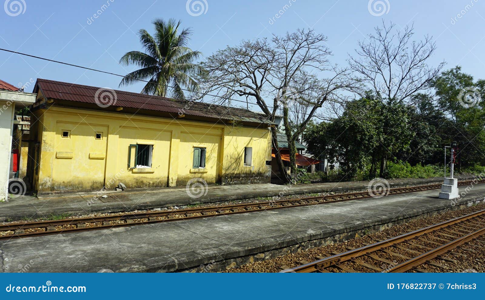 Hue Train Station in Vietnam Stock Image Image of asia, transport