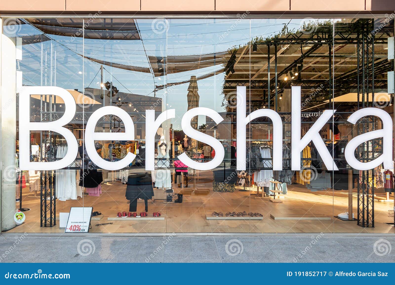 Huelva, Spain - July 27, 2020: Bershka Fashion Store in Holea Shopping ...