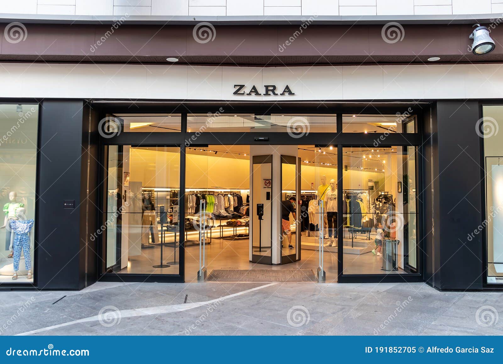 Huelva, Spain - July 27, 2020: Exterior of ZARA. a Spanish Apparel ...
