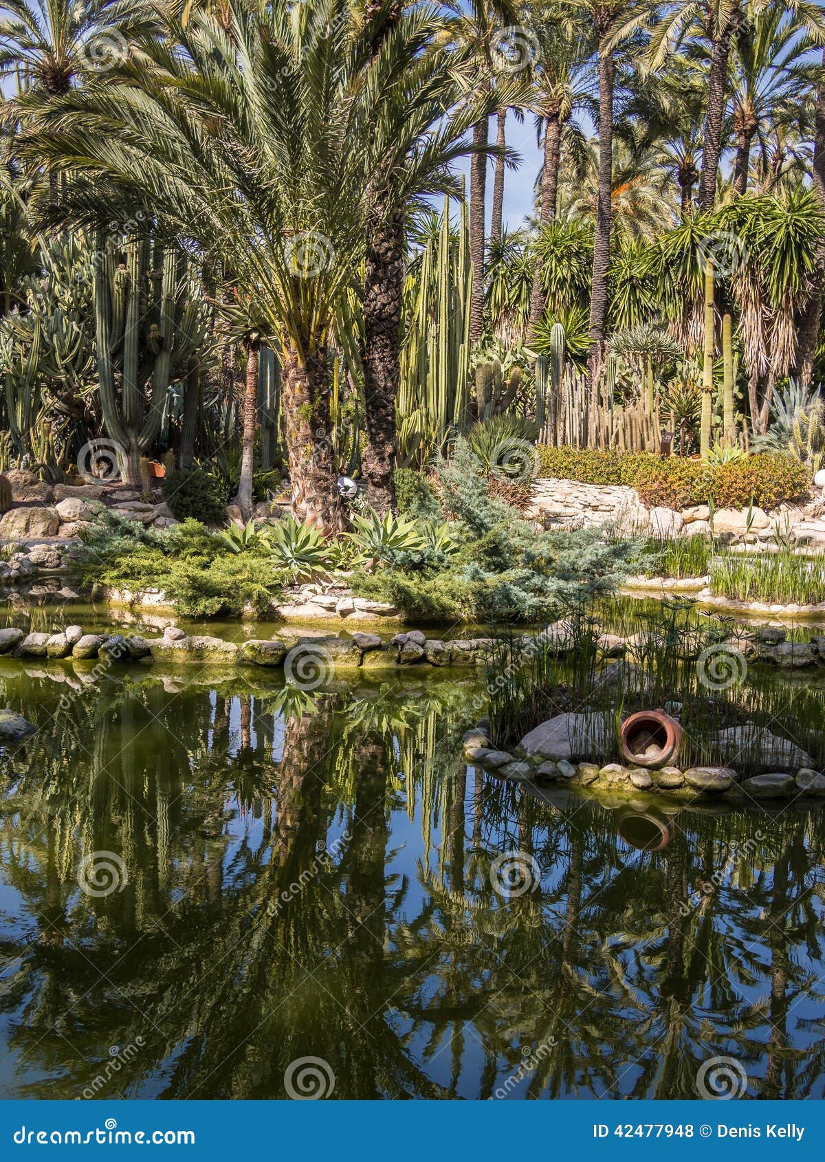 huerto del cura national garden in elche, spain