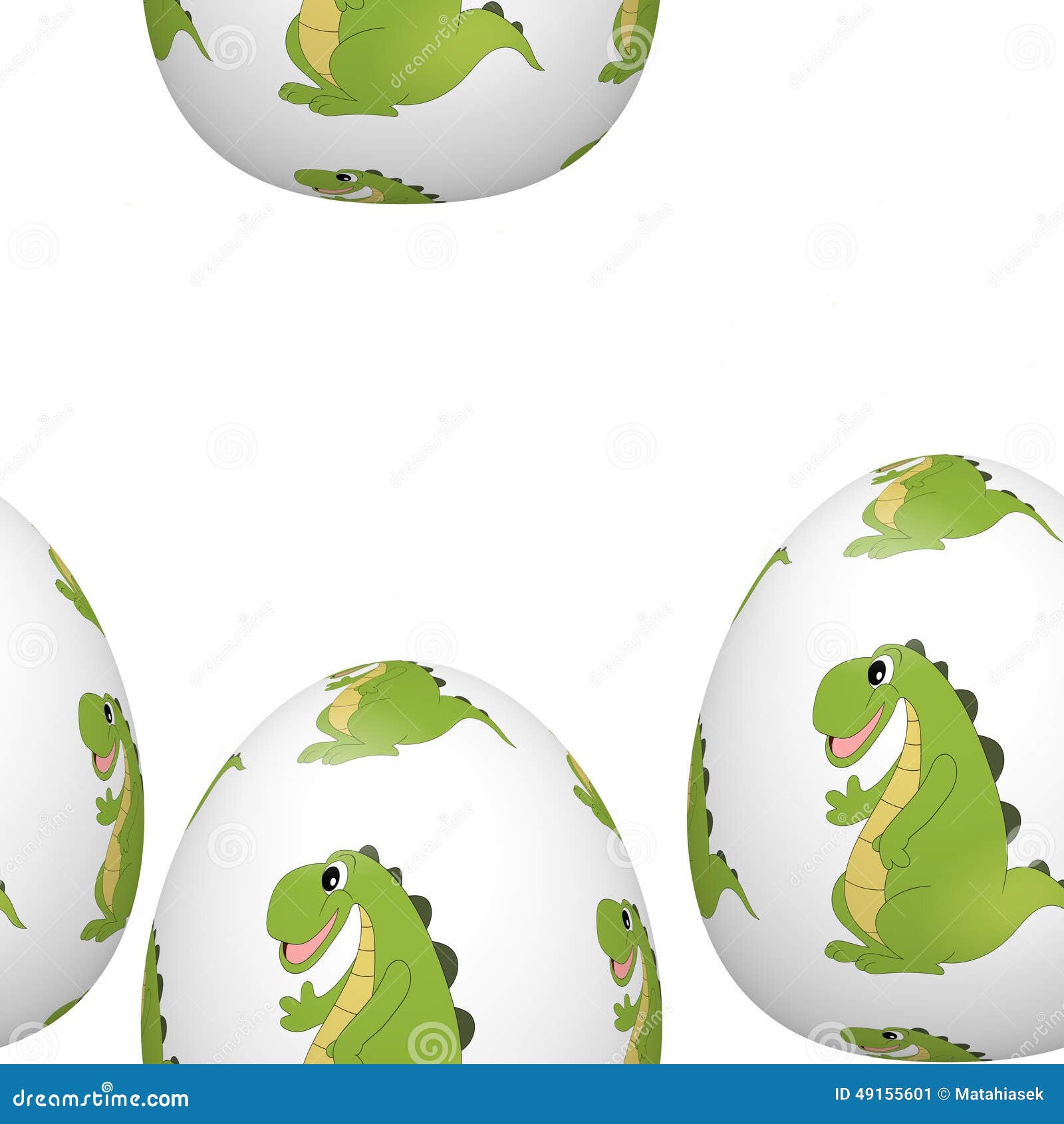 Huevos De Pascua Con El Dinosaurio De La Historieta Foto editorial -  Ilustración de ordenador, ornamento: 49155601