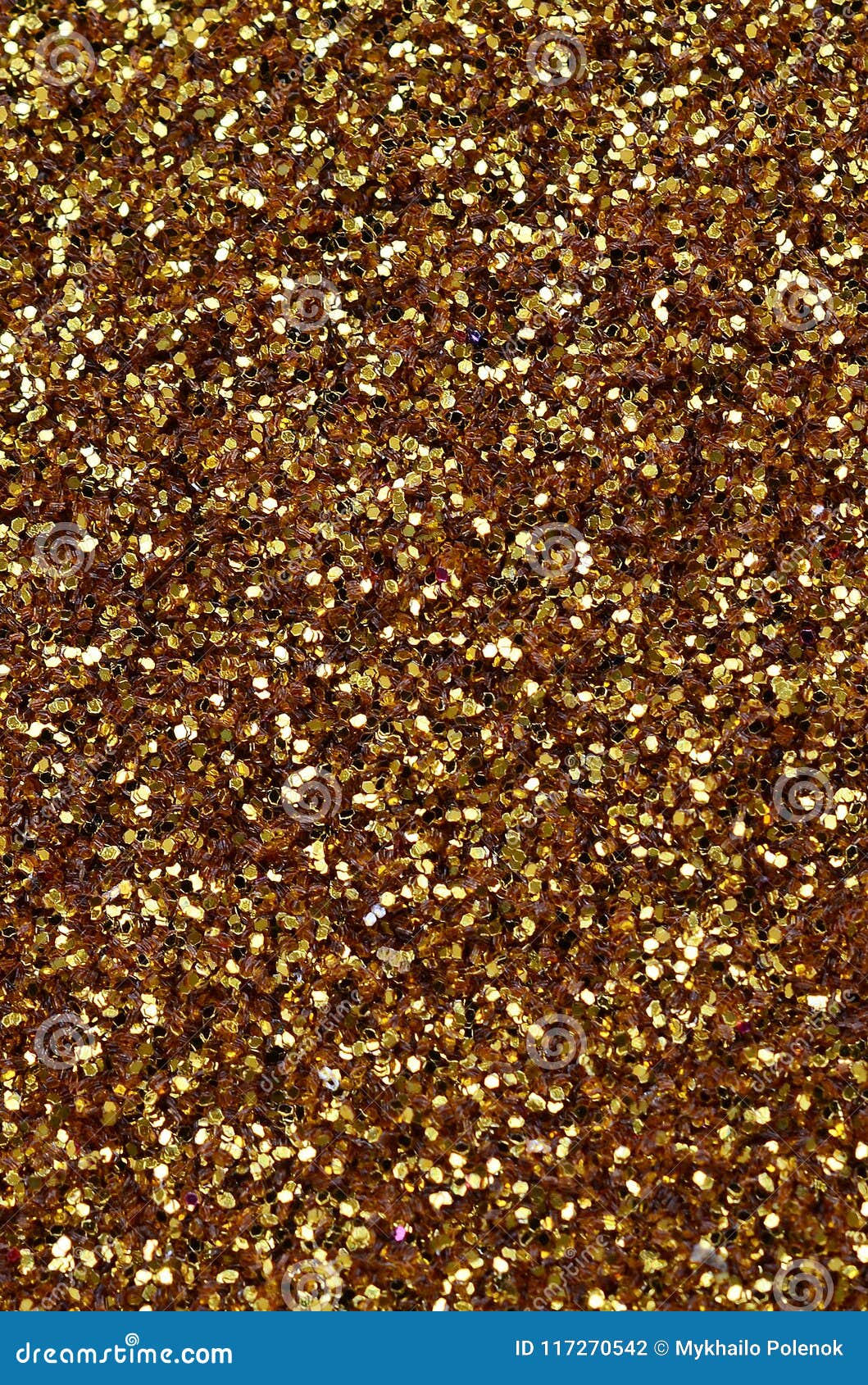 A Huge Amount of Yellow Decorative Sequins. Background Texture with
