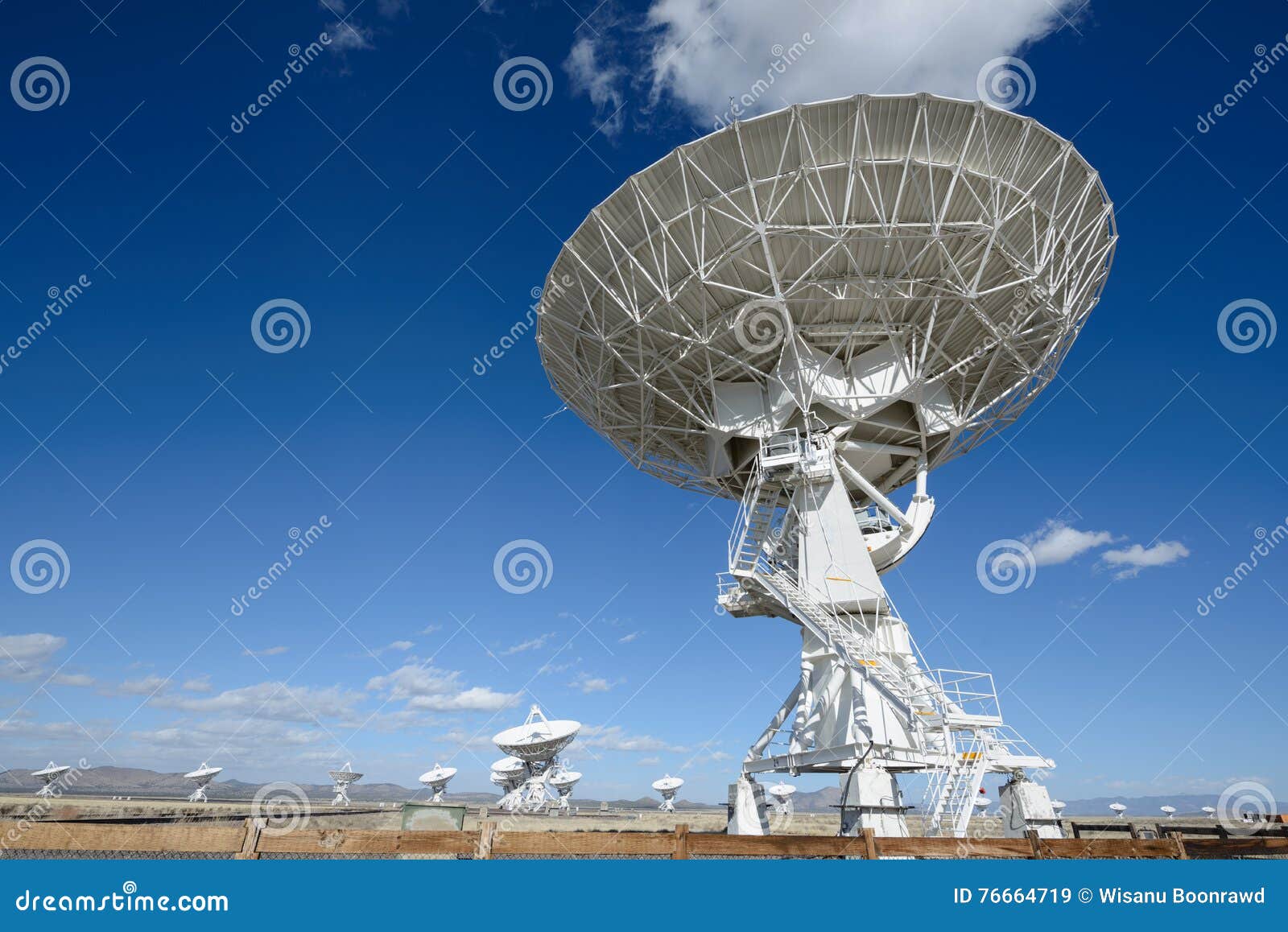Huge Antenna Dish at Very Large Array Stock Image Image of contact