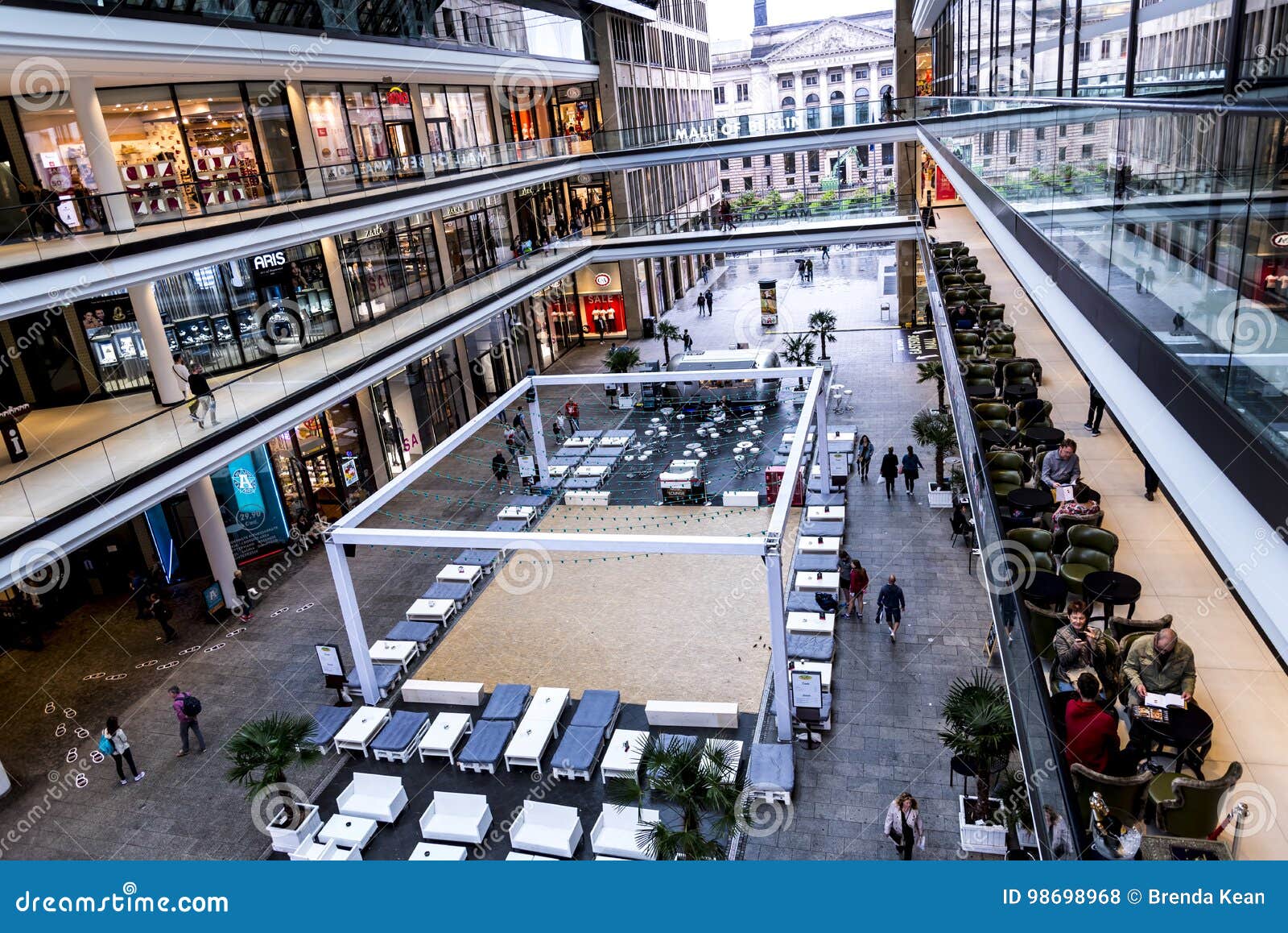 The Huge Complex of the Mall of Berlin is Located Near the Berlin