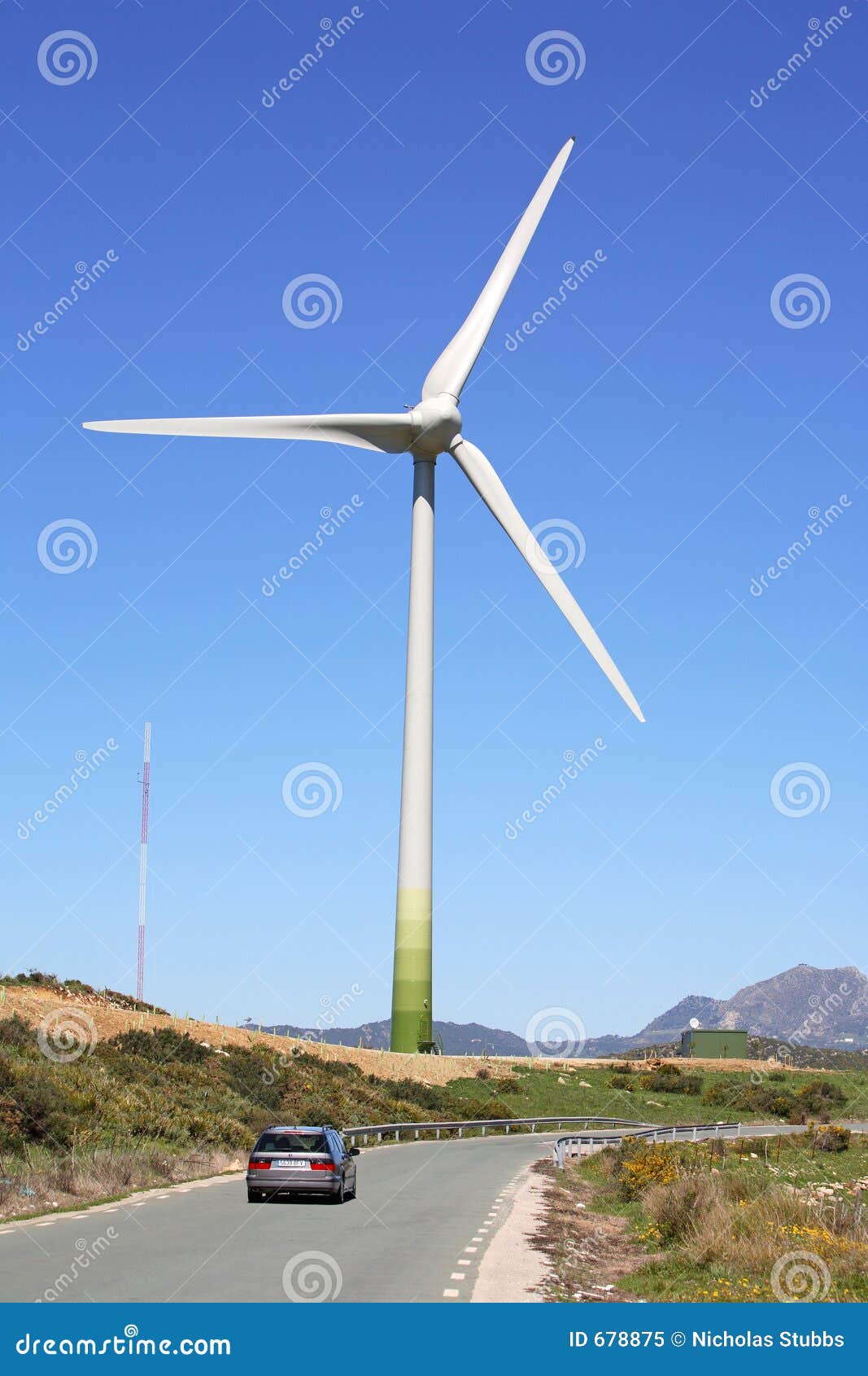 Huge of Wind Farm in Spain Stock Image - Image of fence, 678875