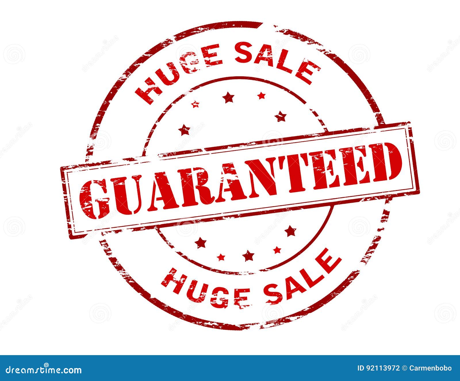 Huge sale guaranteed stock illustration. Illustration of grunge 92113972
