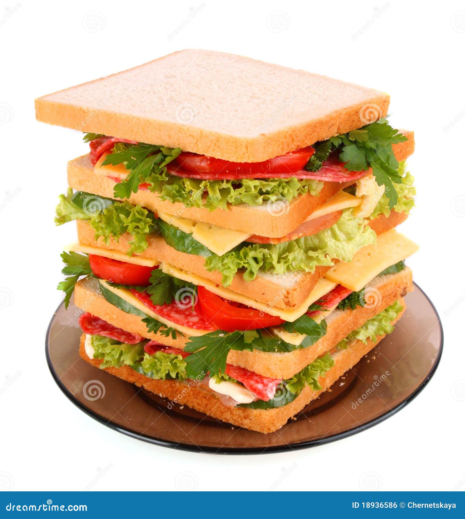 Huge sandwich stock photo. Image of lunch, bread, parsley 18936586
