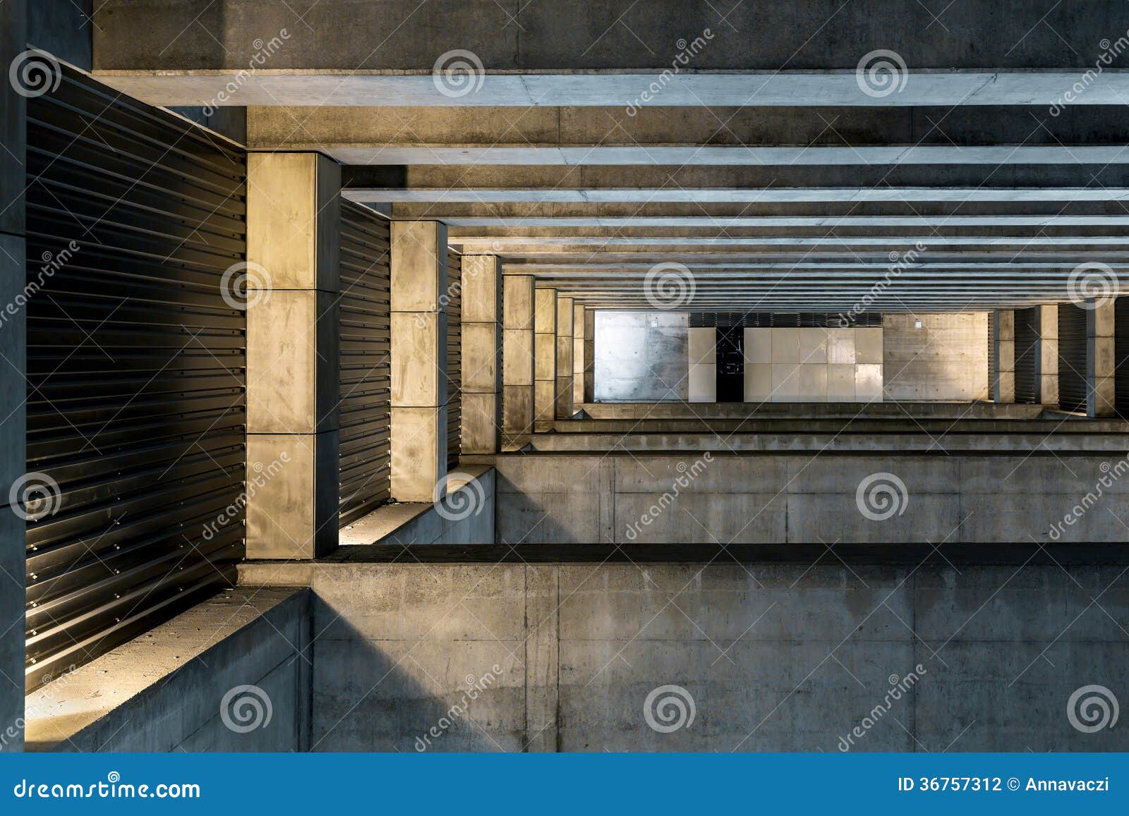 Huge Stone and Concrete Space Stock Photo - Image of blank, gloomy