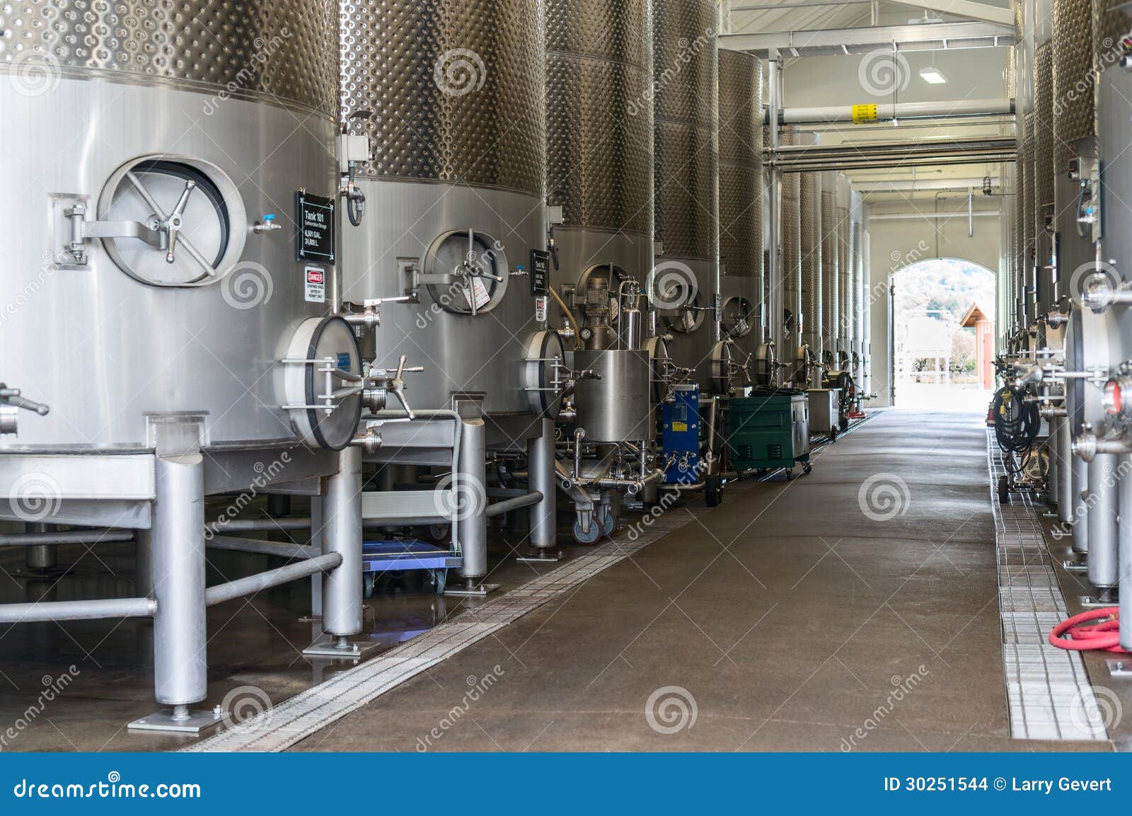 Large wine vats stock photo. Image of bottle, modern 30251544
