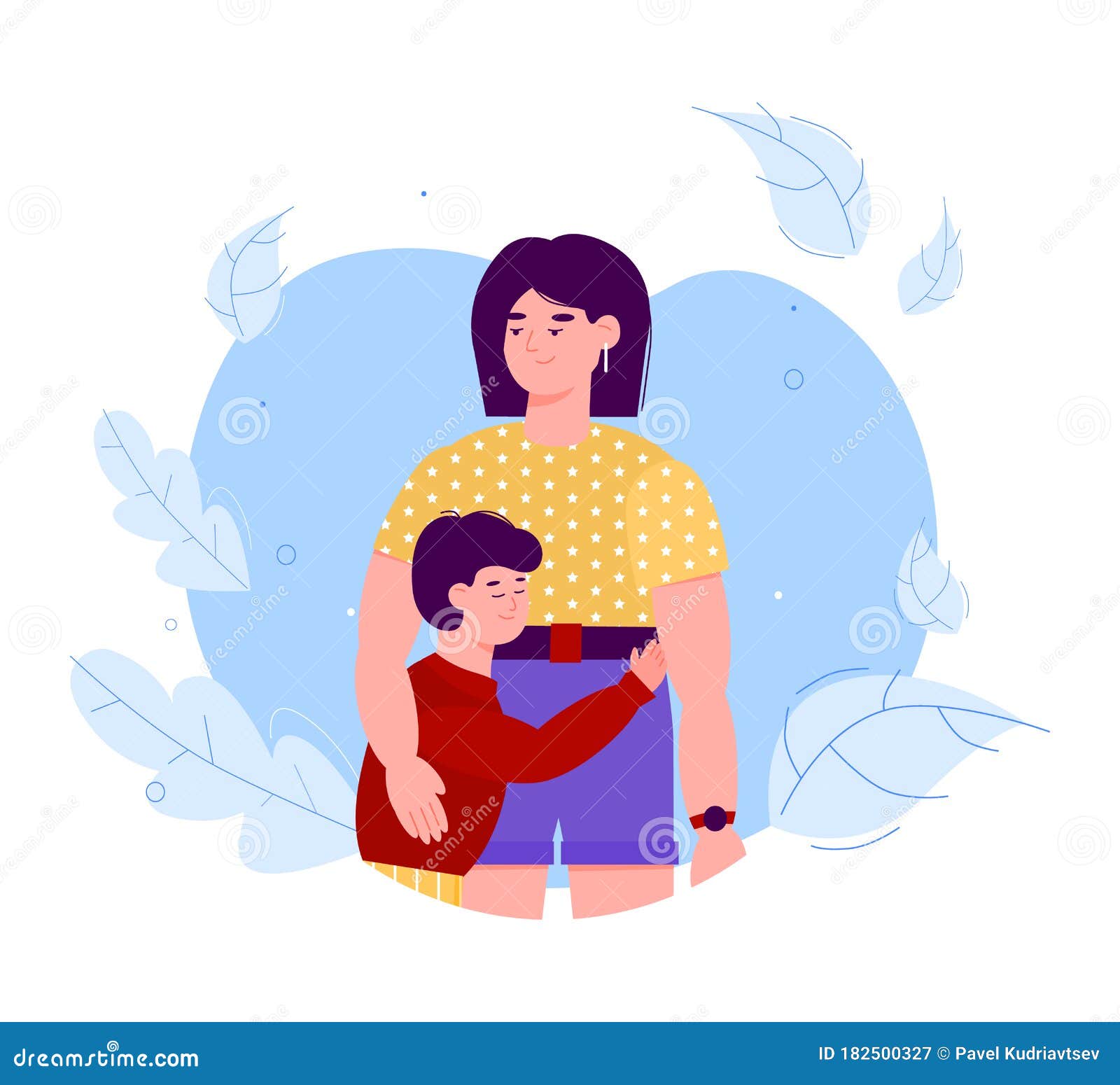 Hugging Mother and Son Cartoon Characters Flat Vector Illustration Isolated. Stock Vector - Illustration of background, cartoon: 182500327 Hugging Mother and Son Cartoon Characters Flat Vector Illustration Isolated. Stock Vector - Illustration of background, cartoon: 182500327