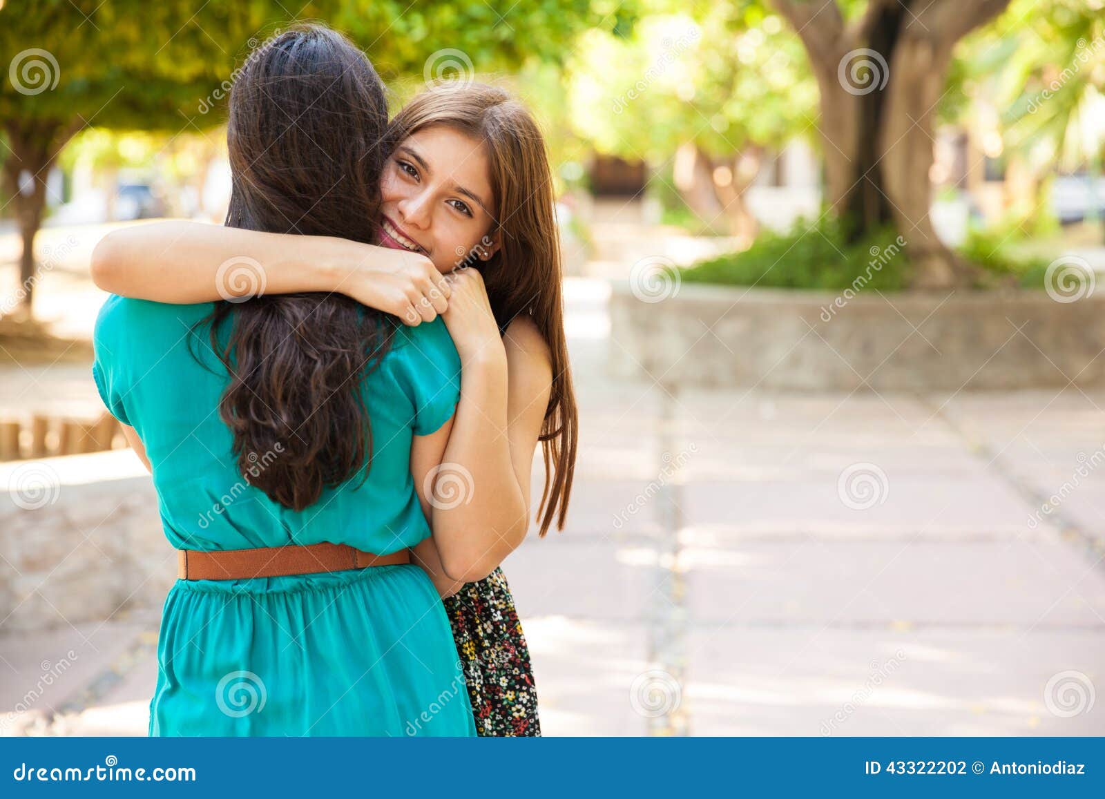 Hugging my best friend stock photo. Image of cute, teen - 43322202