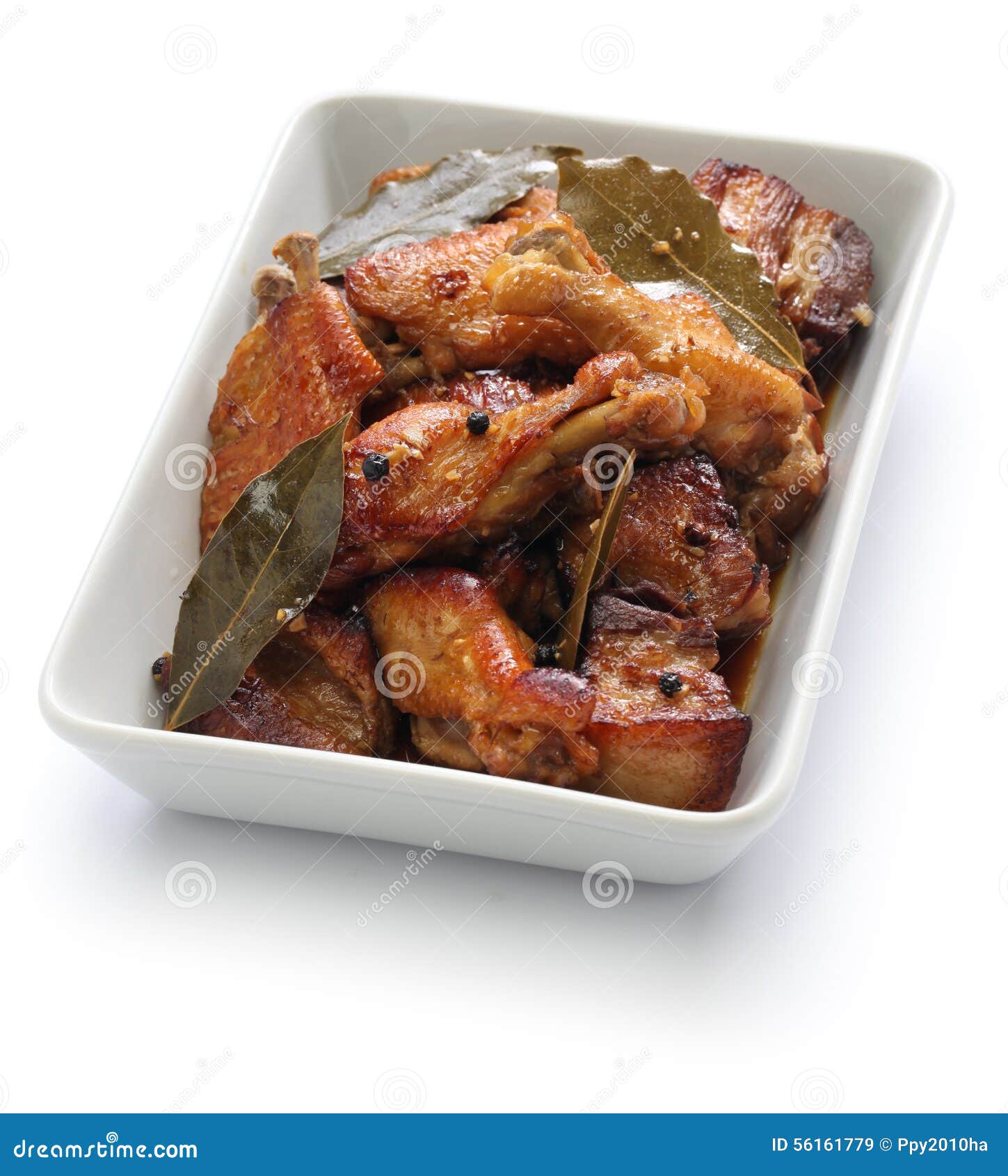 Huhn- Und Schweinefleisch Adobo, Philippinisches Lebensmittel Stockbild ...
