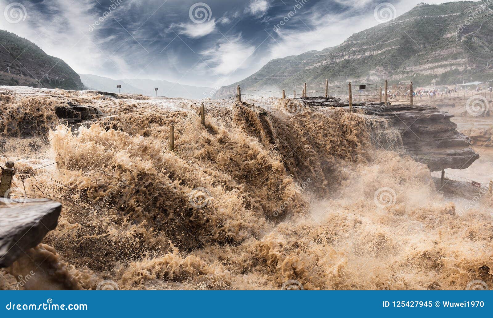 hukou waterfall of the yellow river