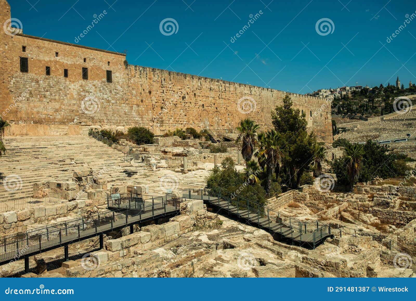 hulda gates and southern steps in old city jerusalem