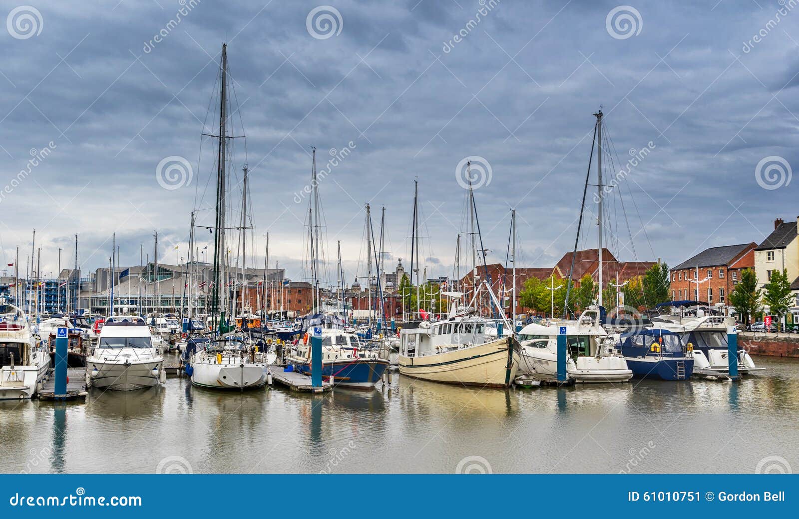 Hull Marina in Yorkshire stock image. Image of boat, east 61010751