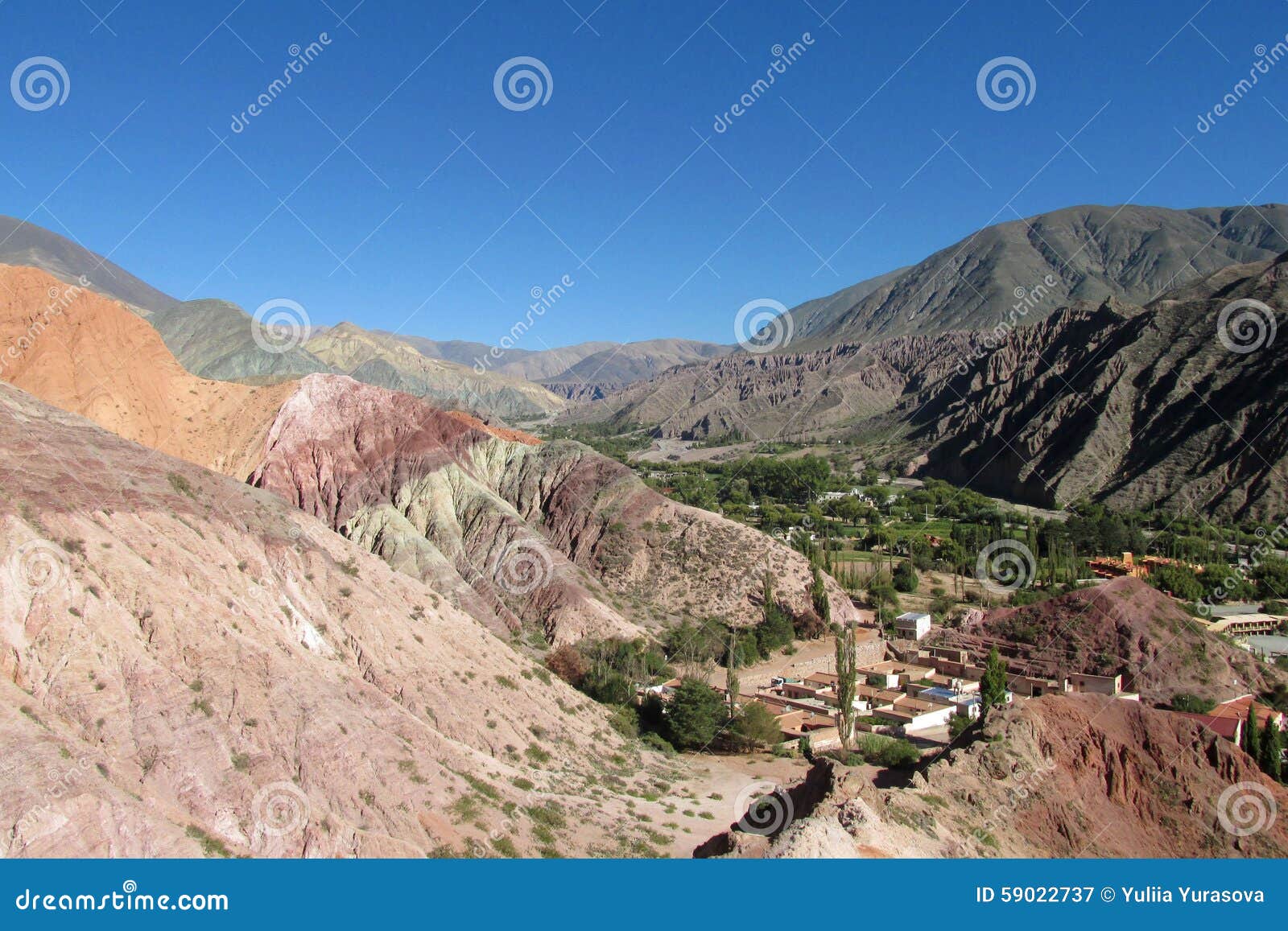 humahuaca mountains panorama view