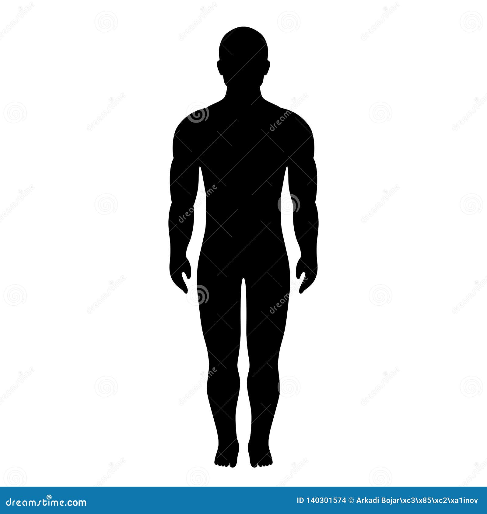 Human Body Silhouette Vector Icon Stock Vector - Illustration of icons,  athlete: 140301574