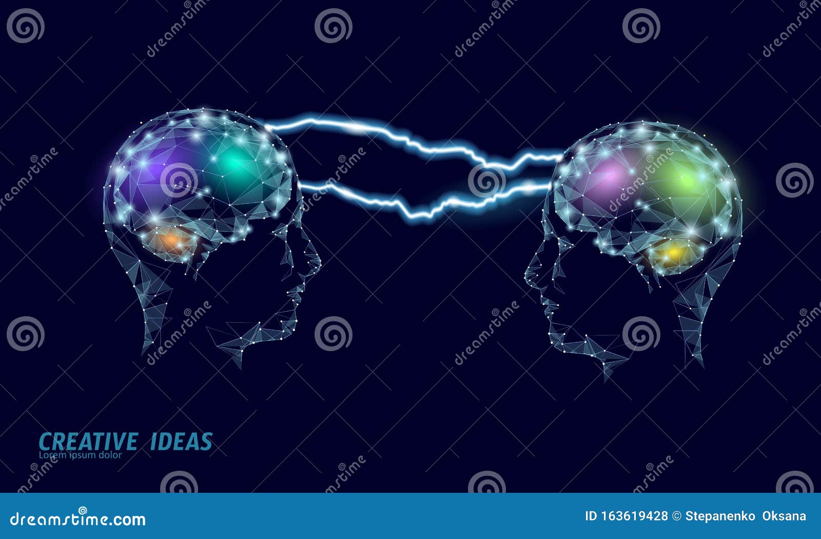 human brain iq smart business concept. e-learning nootropic drug supplement braingpower. brainstorm creative idea