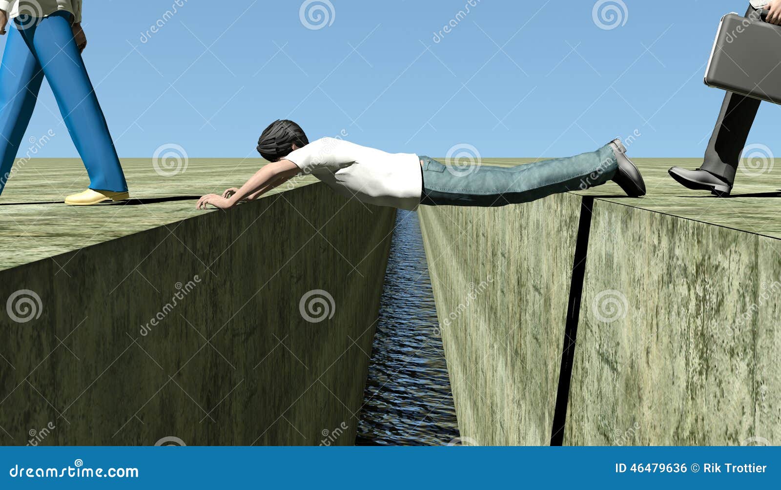 Human Bridge stock illustration. Illustration of human 46479636