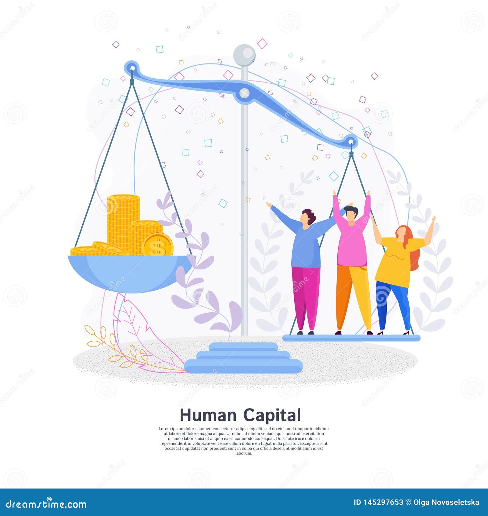 Human Capital Concept stock vector. Illustration of recruit - 145297653 Human Capital