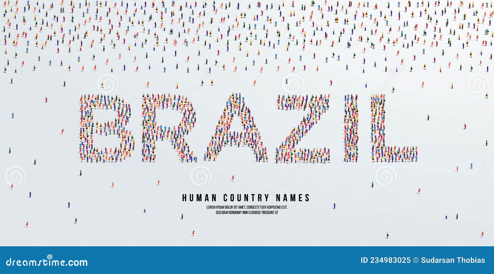 Large Group People Form Brazil Map Stock Illustrations – 12 Large