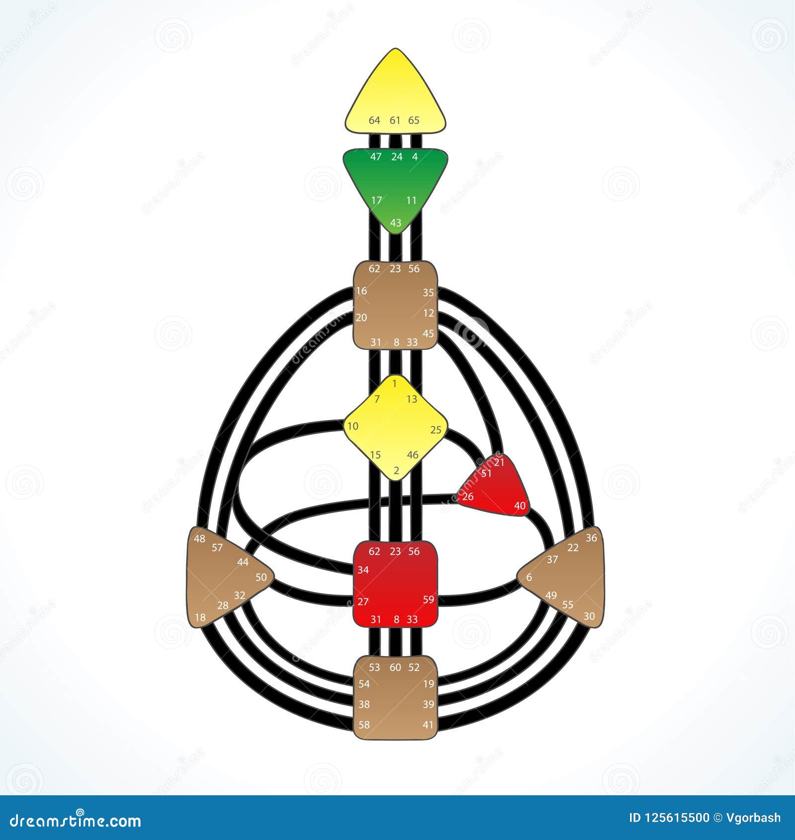 Download Human Design Bodygraph Chart Design. Vector Isolated ...