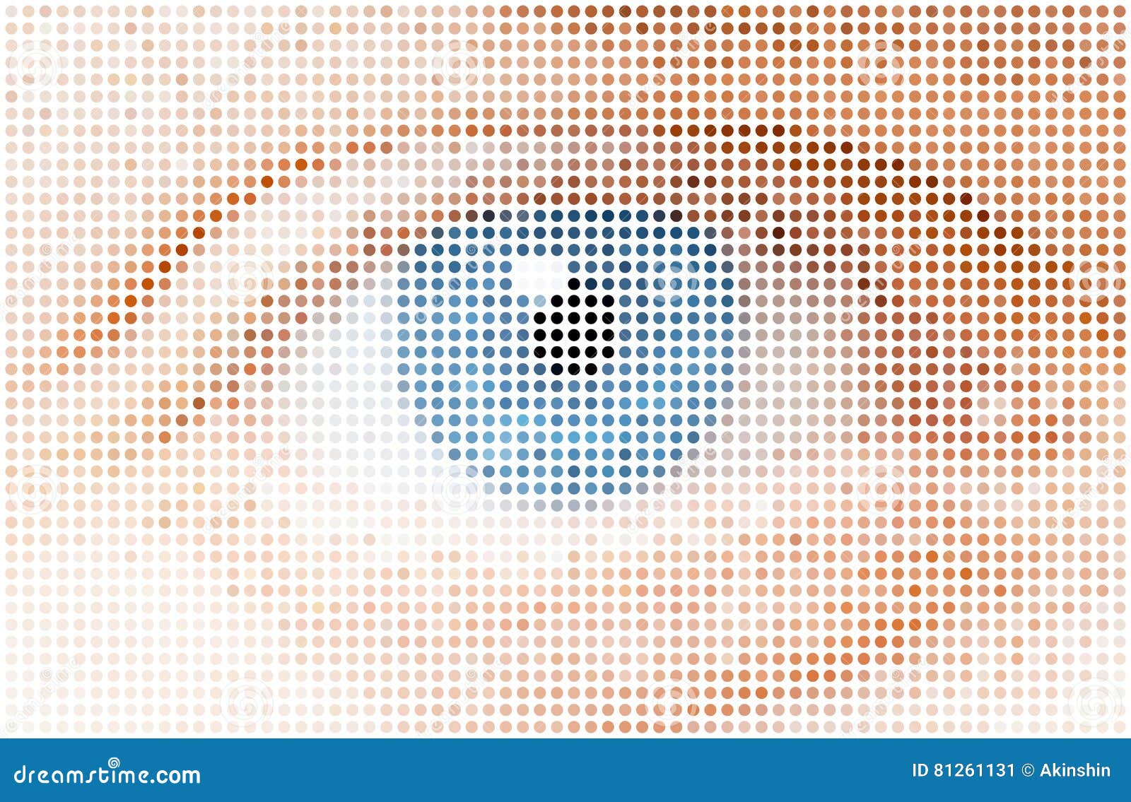 Human dots eye stock vector. Illustration of medicine 81261131