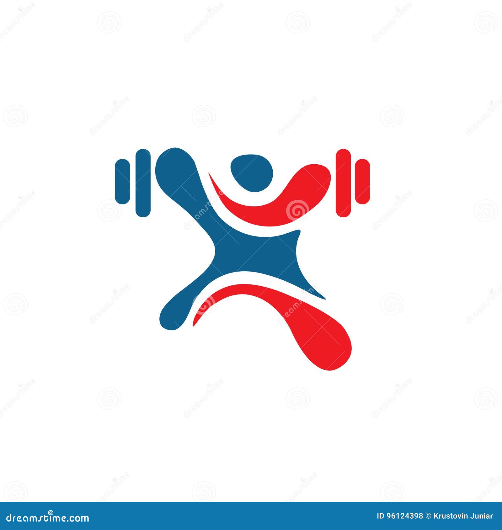 Human figure Fitness logo stock vector. Illustration of bodybuilder -  96124398