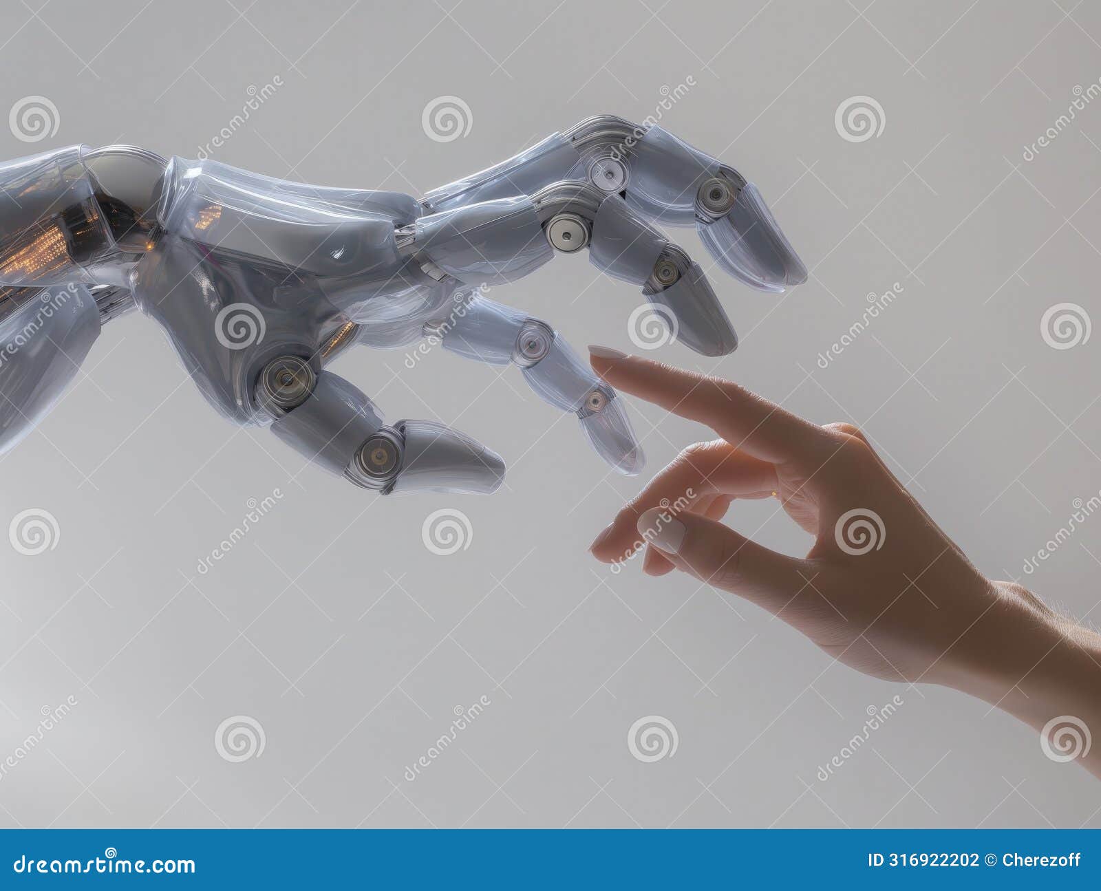 human and robot hand interaction