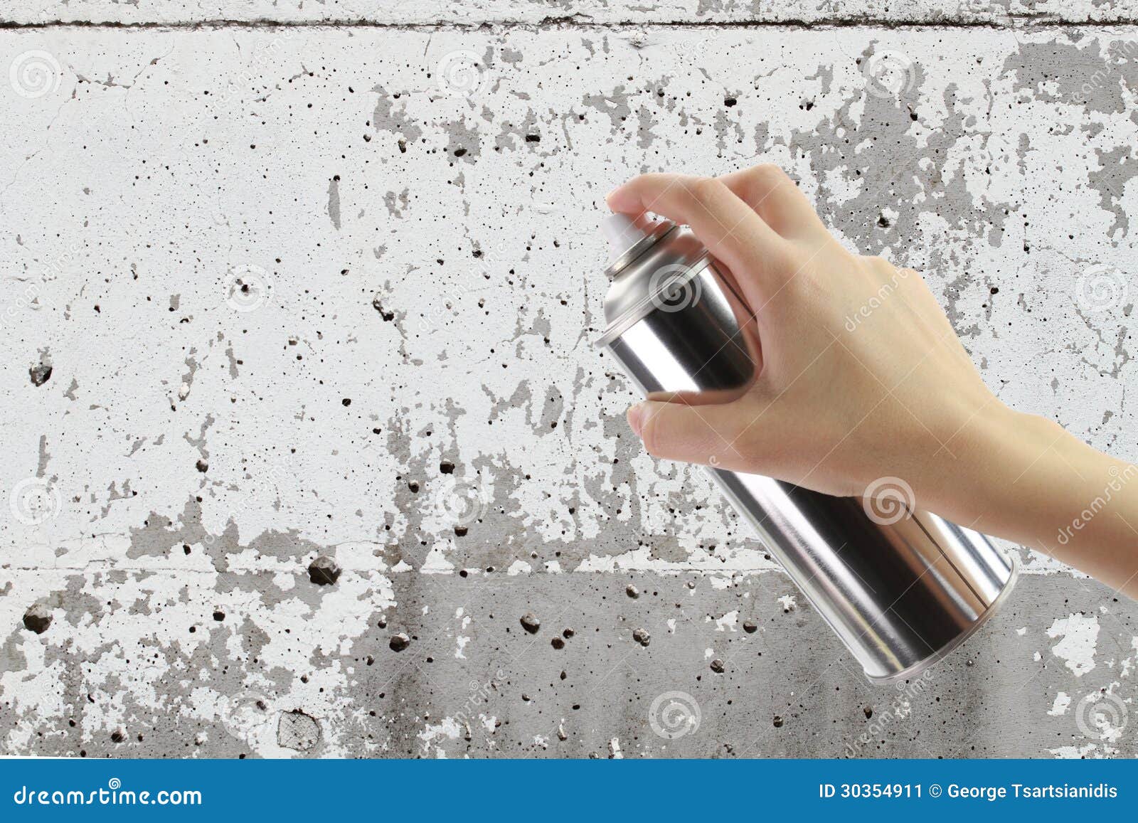 Human Hand Holding a Graffiti Spray Can Stock Image Image of paint