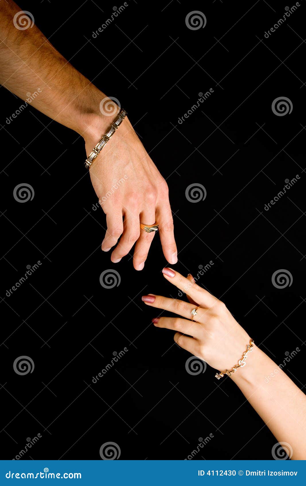 Human hands with jewelry stock photo. Image of valentine 4112430