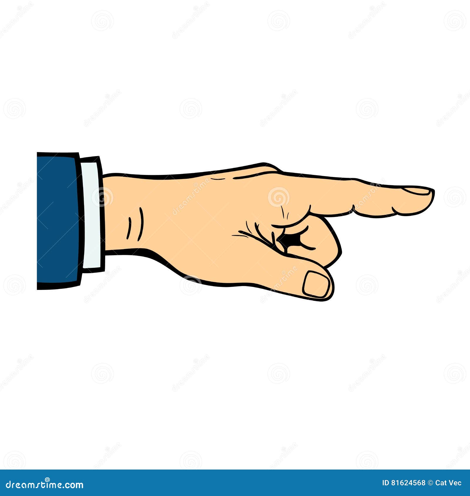 Human Hands Showing Finger Vector. Stock Vector - Illustration of girl ...