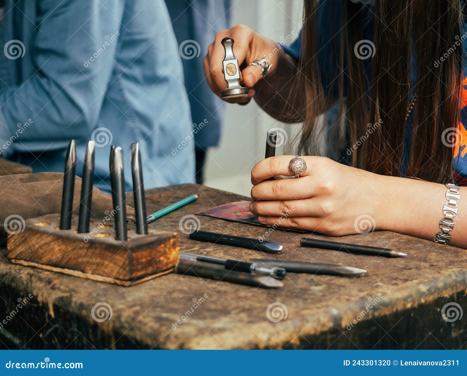 Tools For Metal Engraving With Hand Graver Stock Photo - Download Image Now  - Jeweller, Work Tool, Close-up - iStock