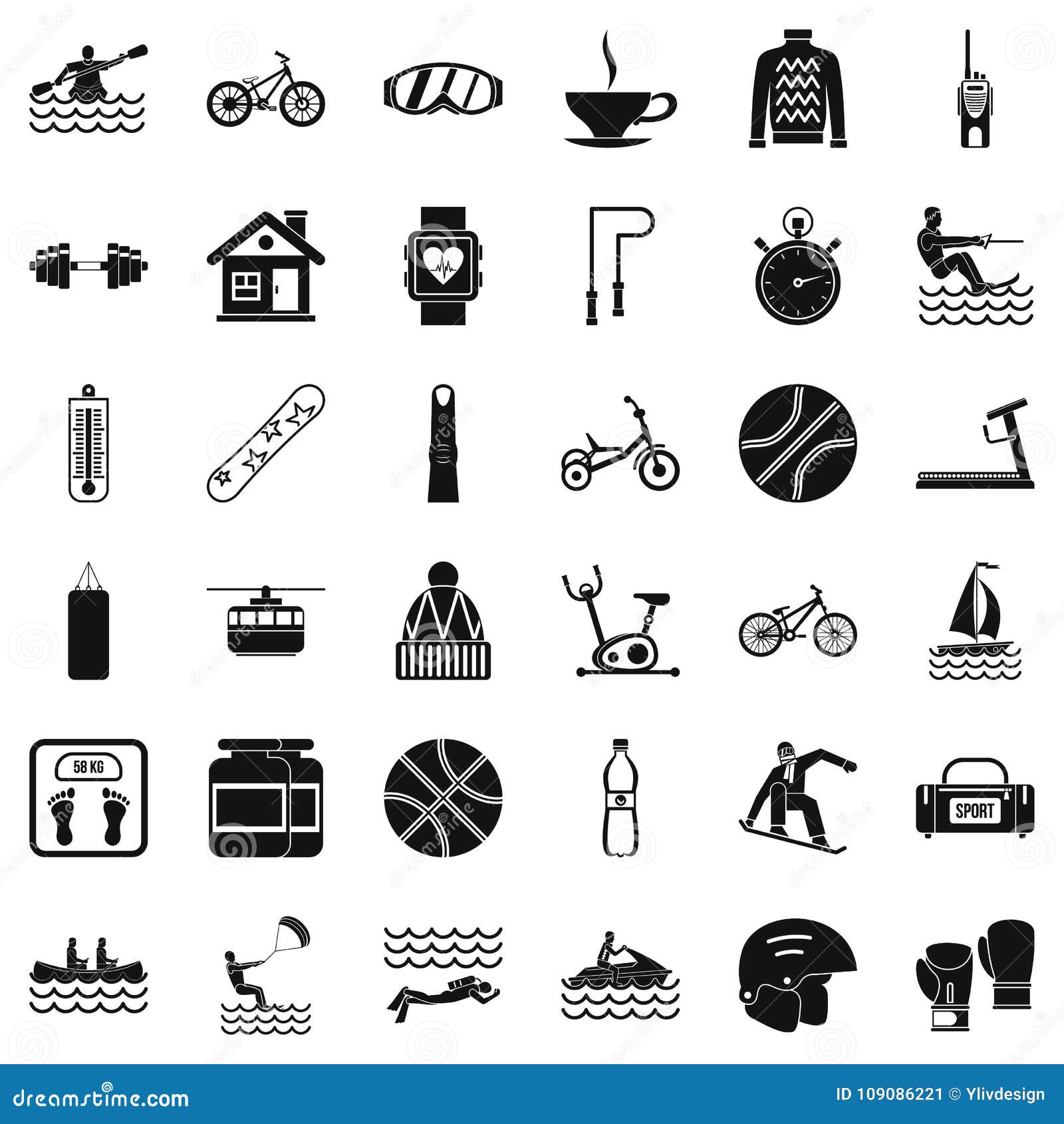 Human Health Icons Set, Simple Style Stock Vector - Illustration of ...