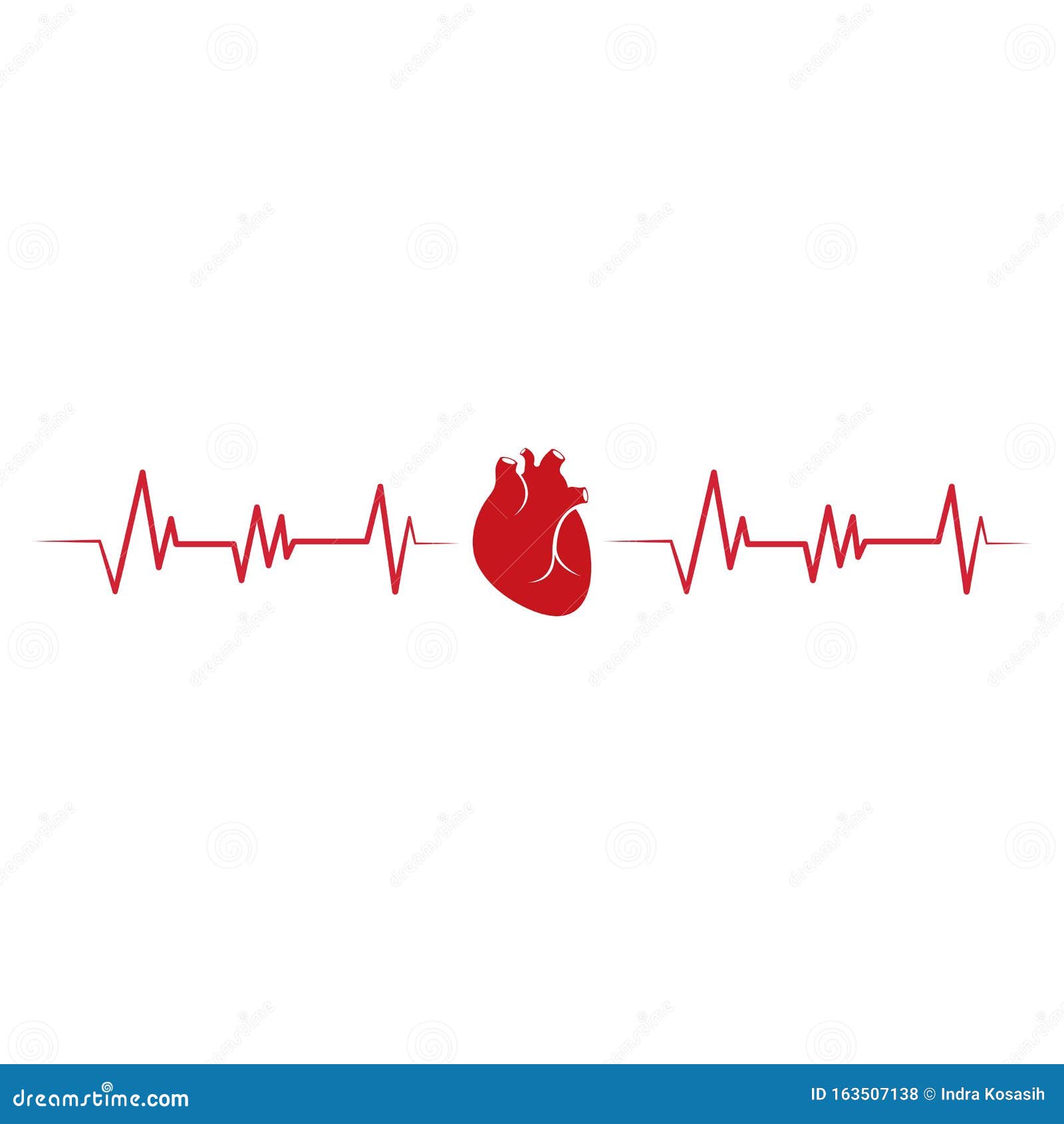 Human Heart Logo Medical Cardiology Vector Icon Illustration Stock ...