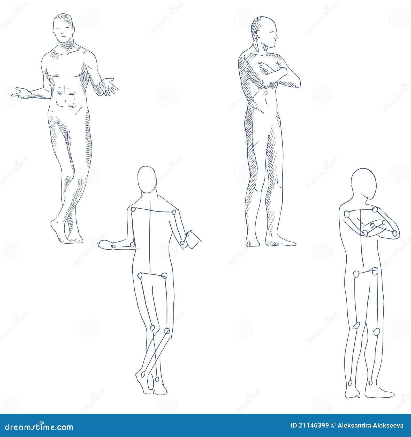 male body sketch Drawing by Sergey Krupkin  Saatchi Art