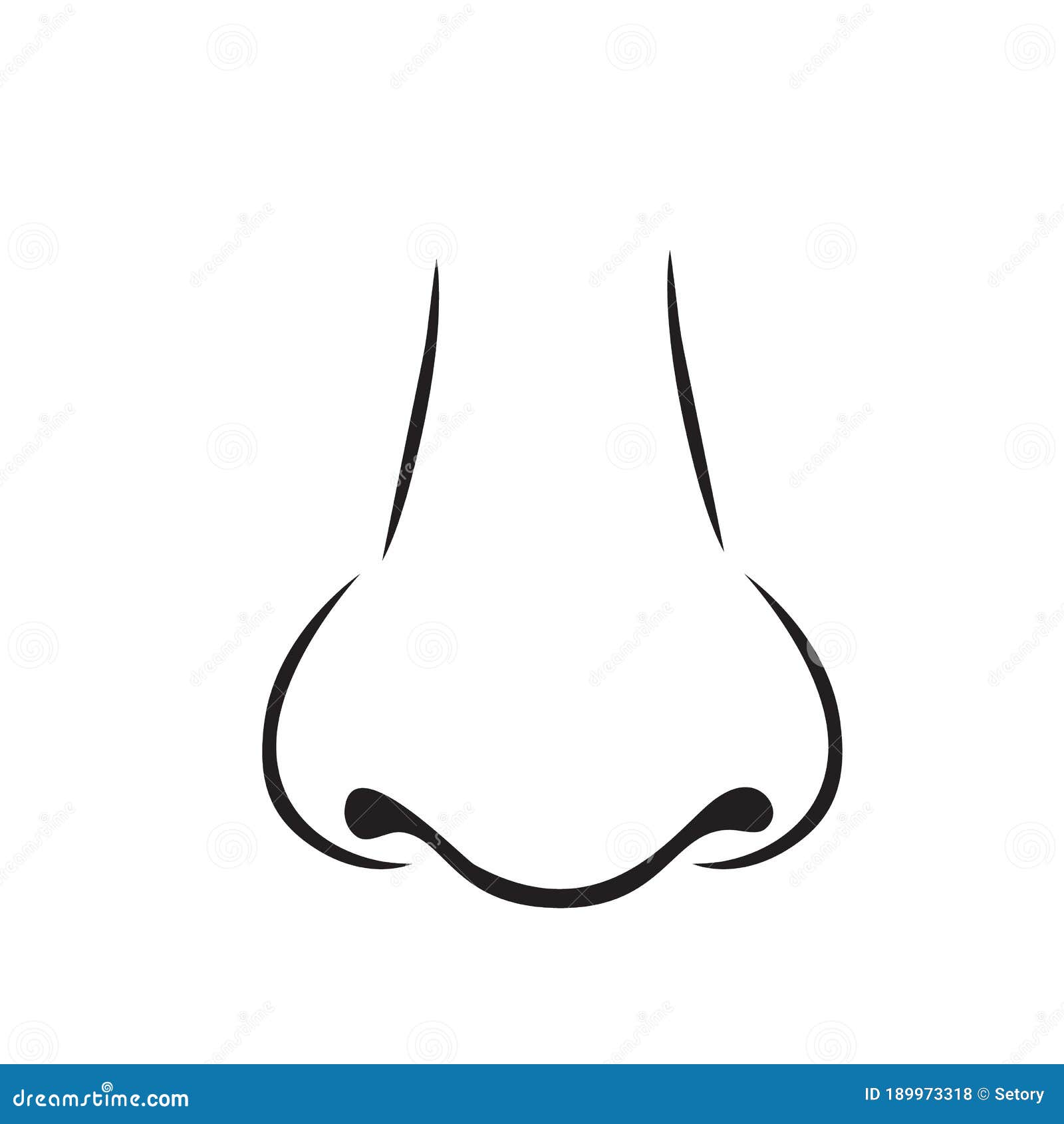 Human Nose Outline Vector Icon Stock Vector - Illustration of contour, cartoon: 189973318 Human Nose Outline Vector Icon Stock Vector - Illustration of contour, cartoon: 189973318