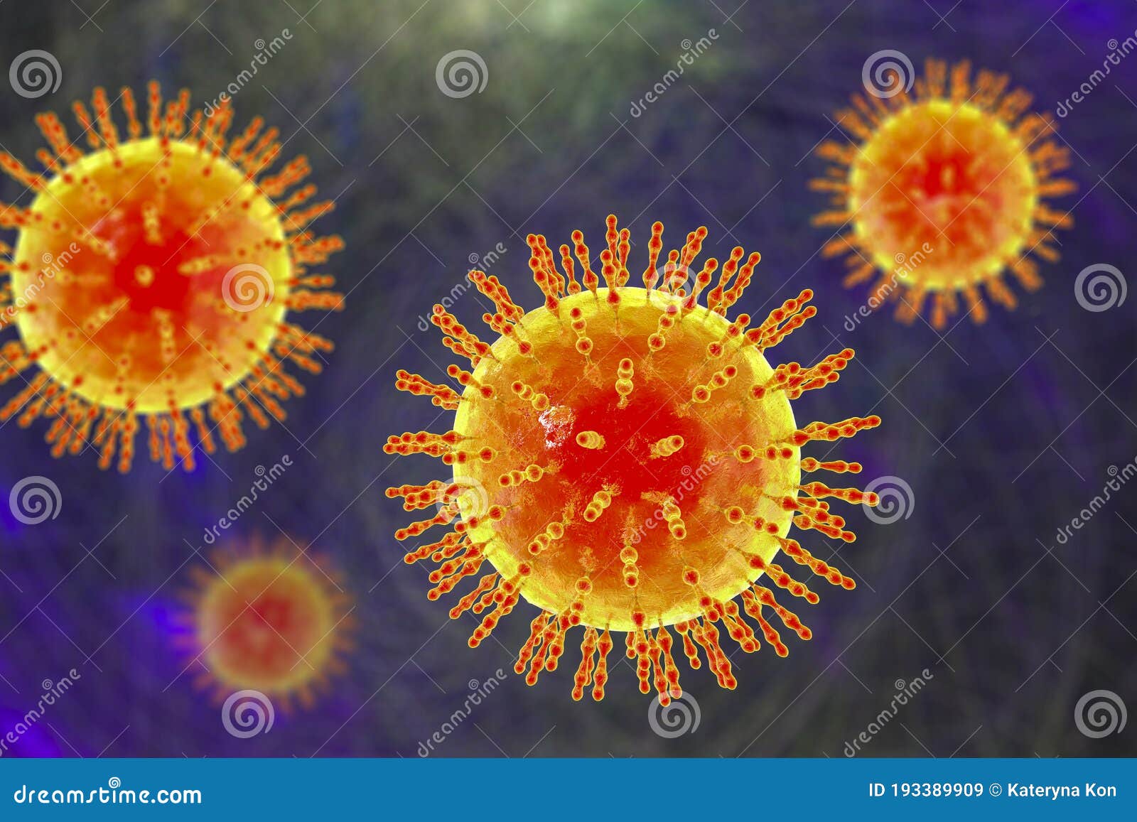 Human pathogenic viruses stock illustration. Illustration of