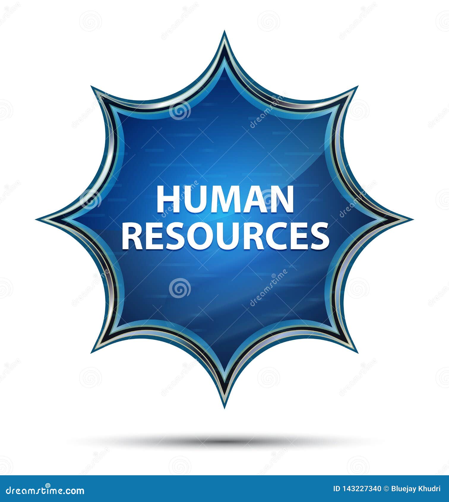 Download Human Resources Magical Glassy Sunburst Blue Button Stock ...
