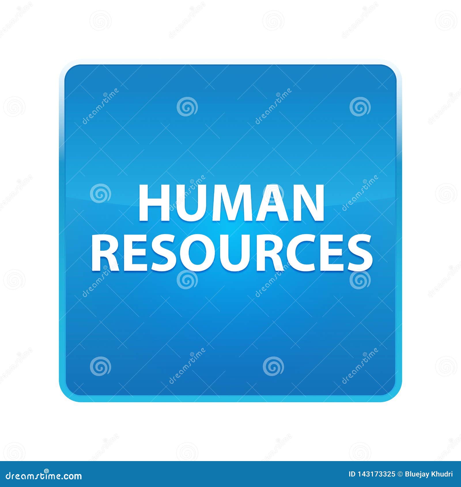 Download Human Resources Shiny Blue Square Button Stock ...