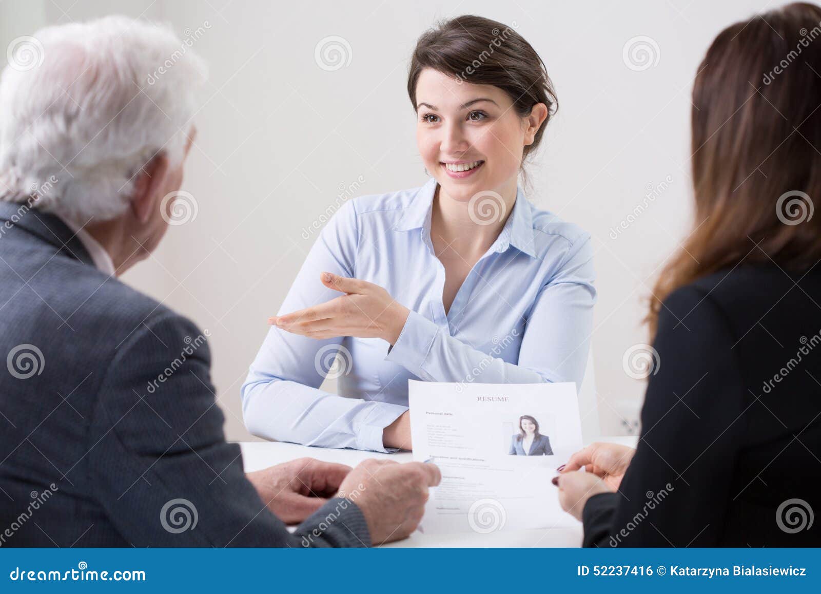 human resources team during job interview