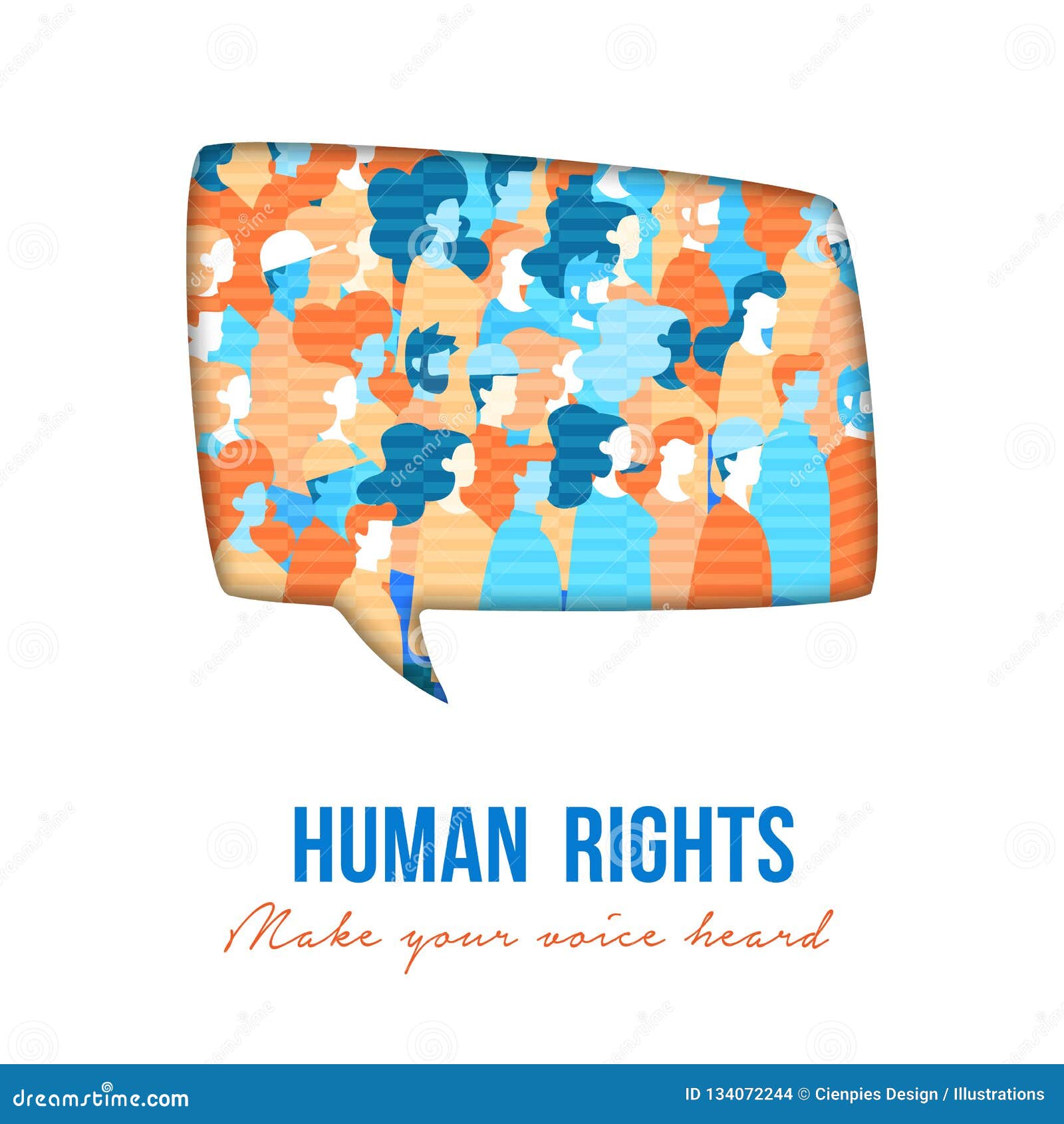 human rights people group speech buble
