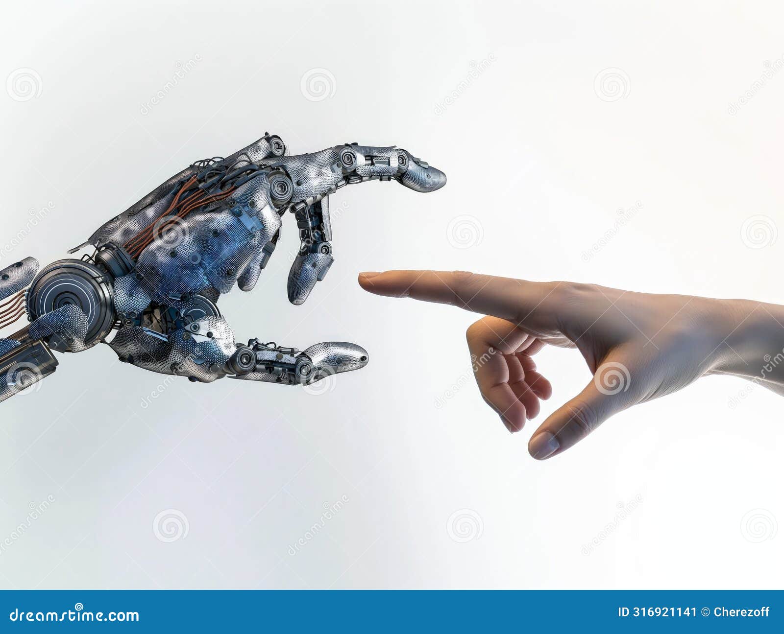 human and robot hand interaction