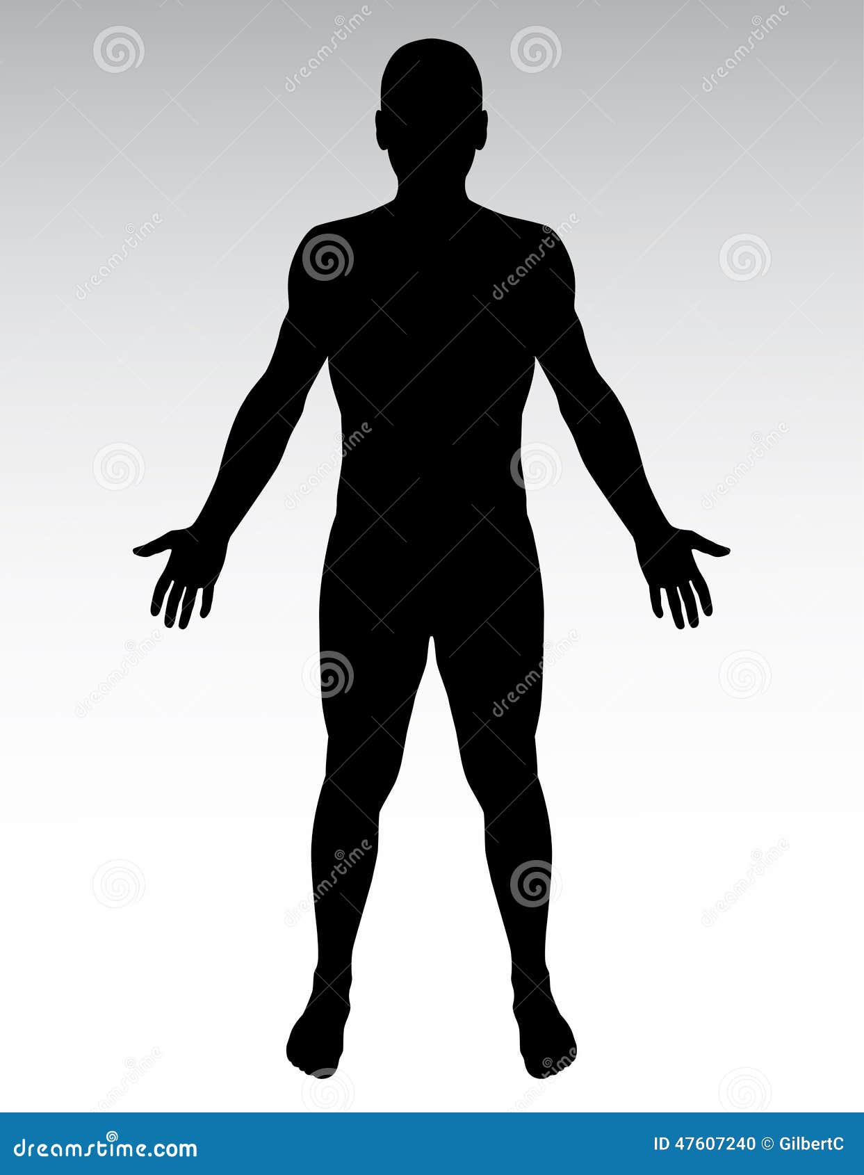 Download Human silhouette. stock vector. Illustration of black ...