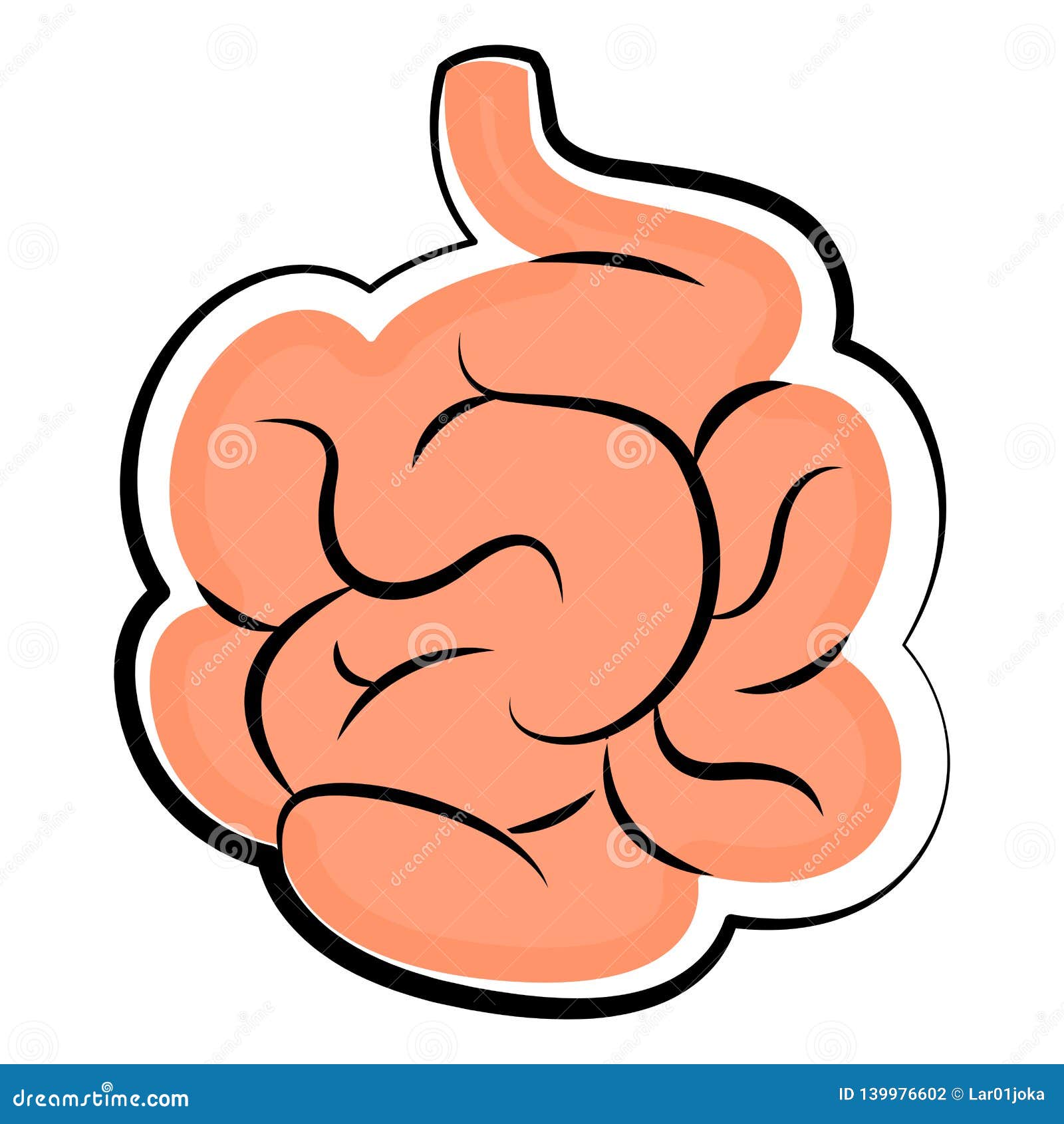 Small Intestine Isometric 3d Icon Vector Illustration | CartoonDealer