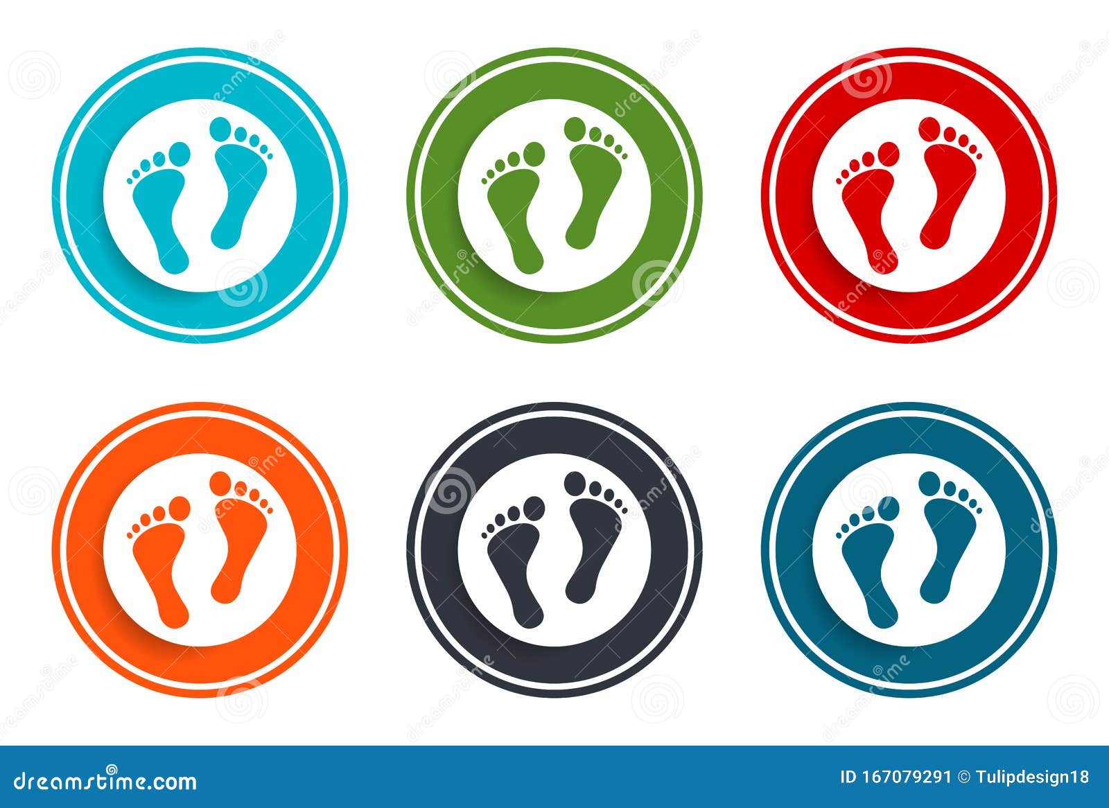 Footprints Circle Stock Illustrations – 280 Footprints Circle Stock