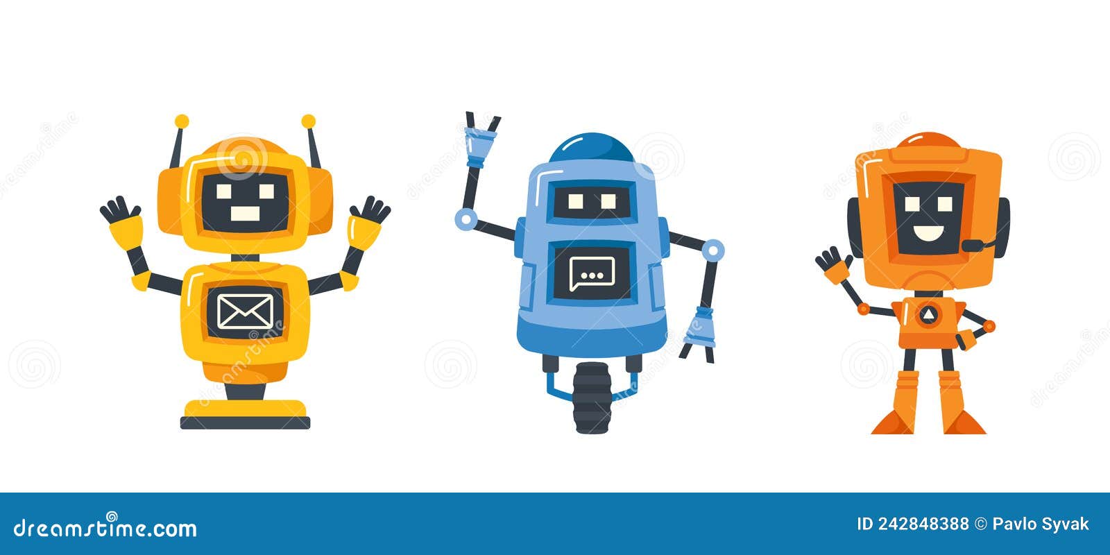 Mini and realy nice robot stock illustration. Illustration of funny -  113690988