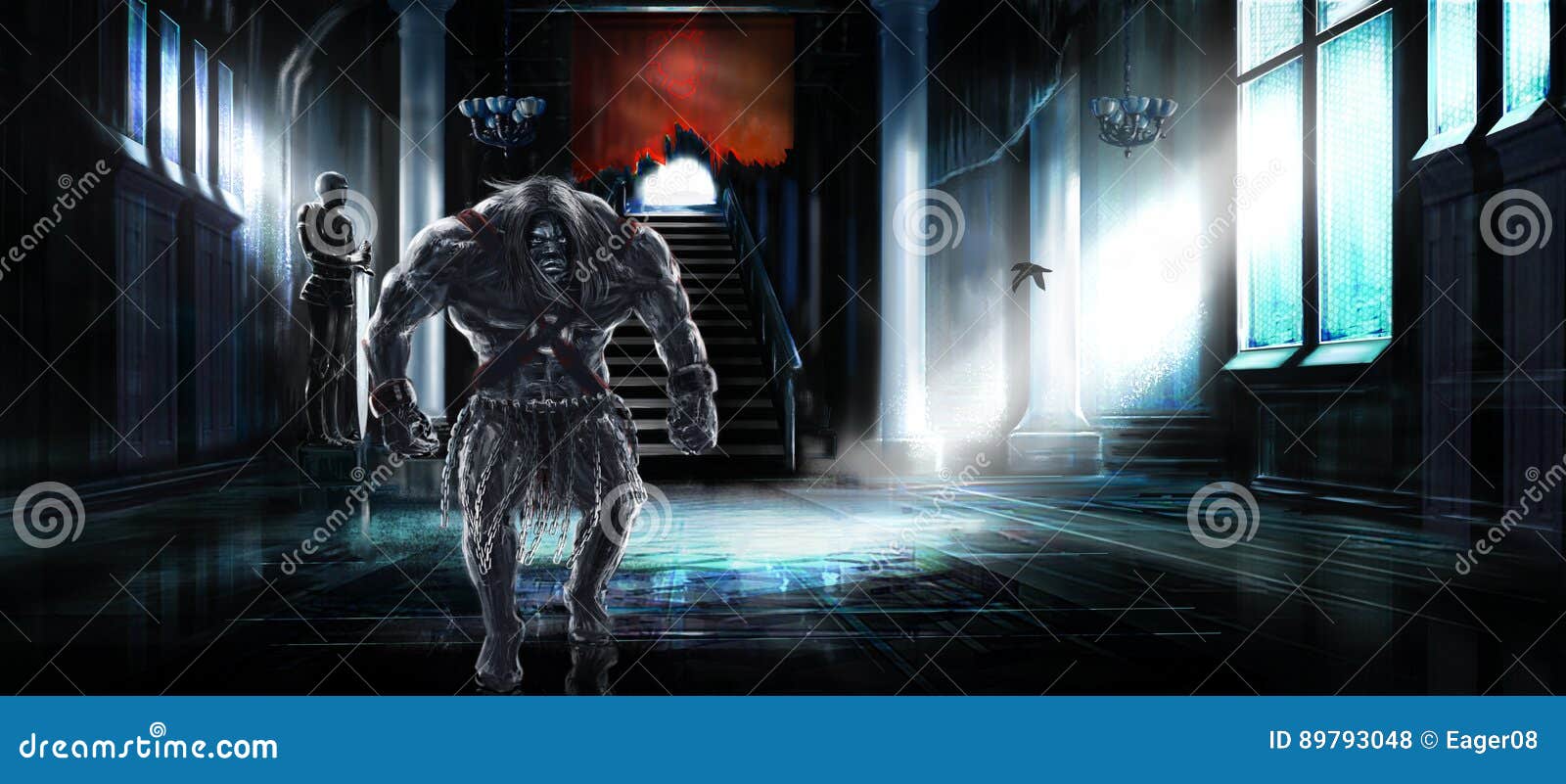 Humanoid Monster Stock Illustration Illustration Of Fear Humanoid Monster Stock Illustration Illustration Of Fear